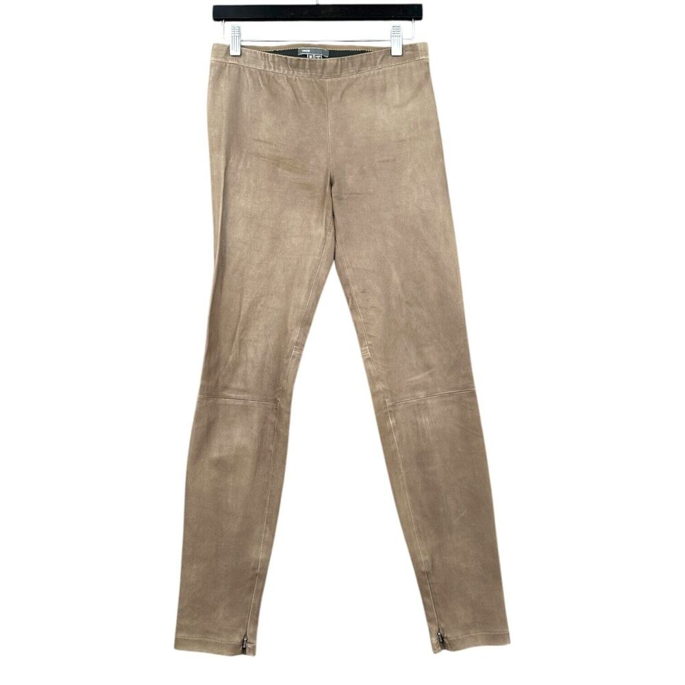 Vince Leather Tan Pants